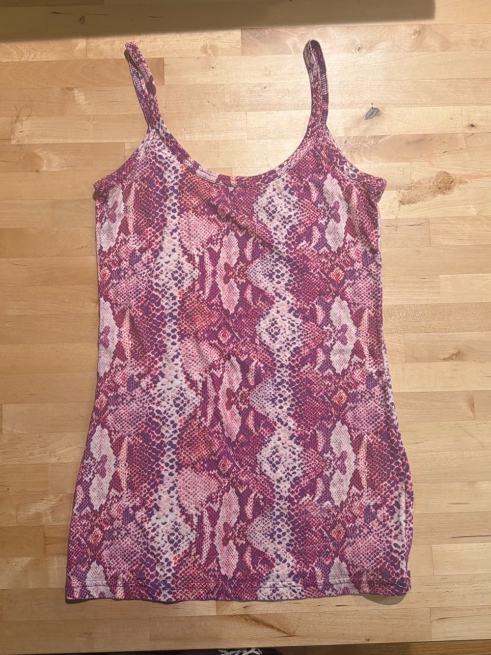 OP Pink Snake-Print Spaghetti Strap Camisole